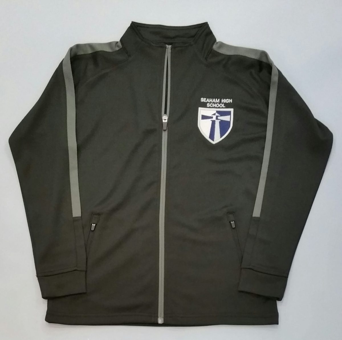 Sports Track Zipper with embroidered school logo
