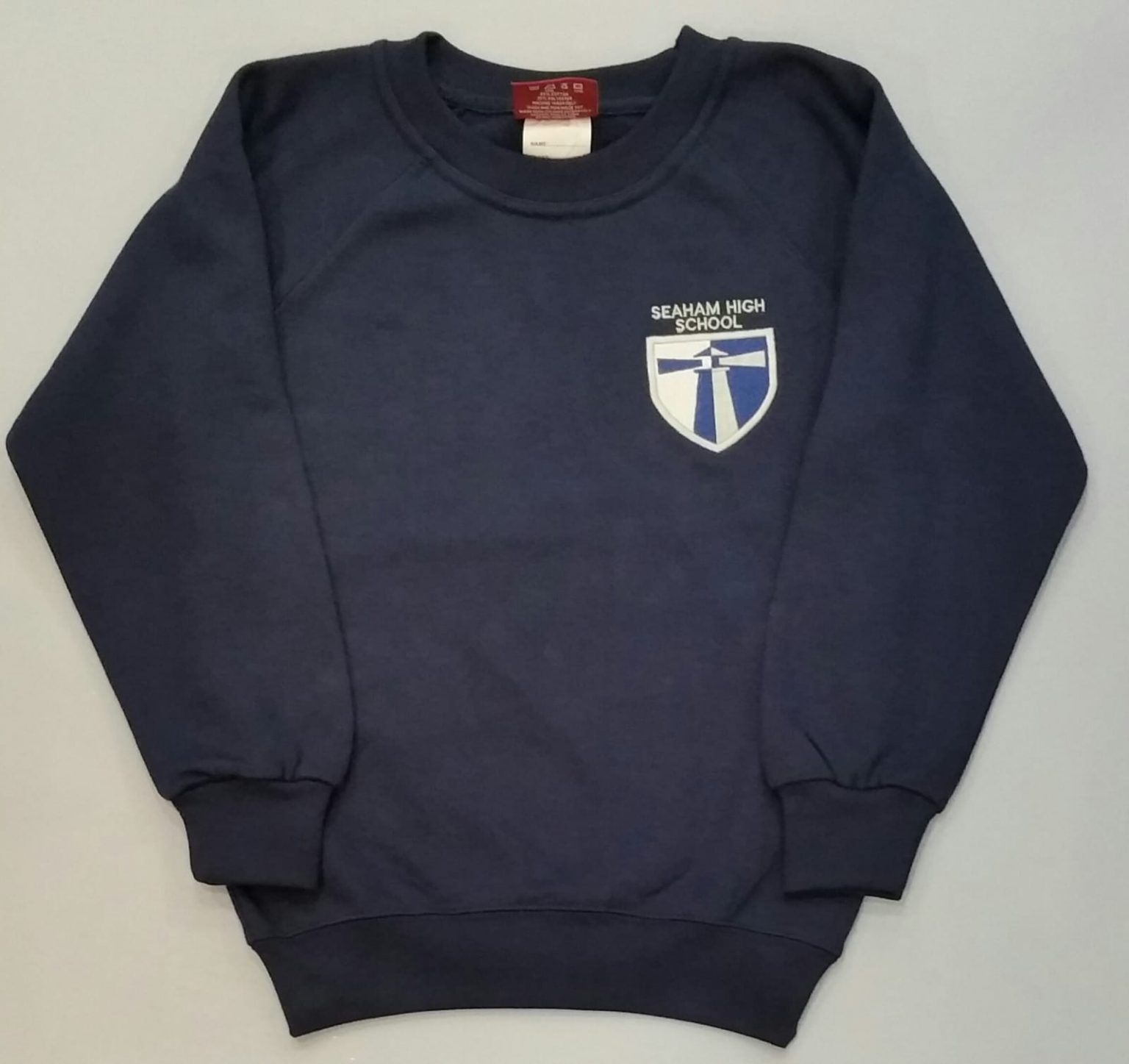 School navy sweatshirt Clearance