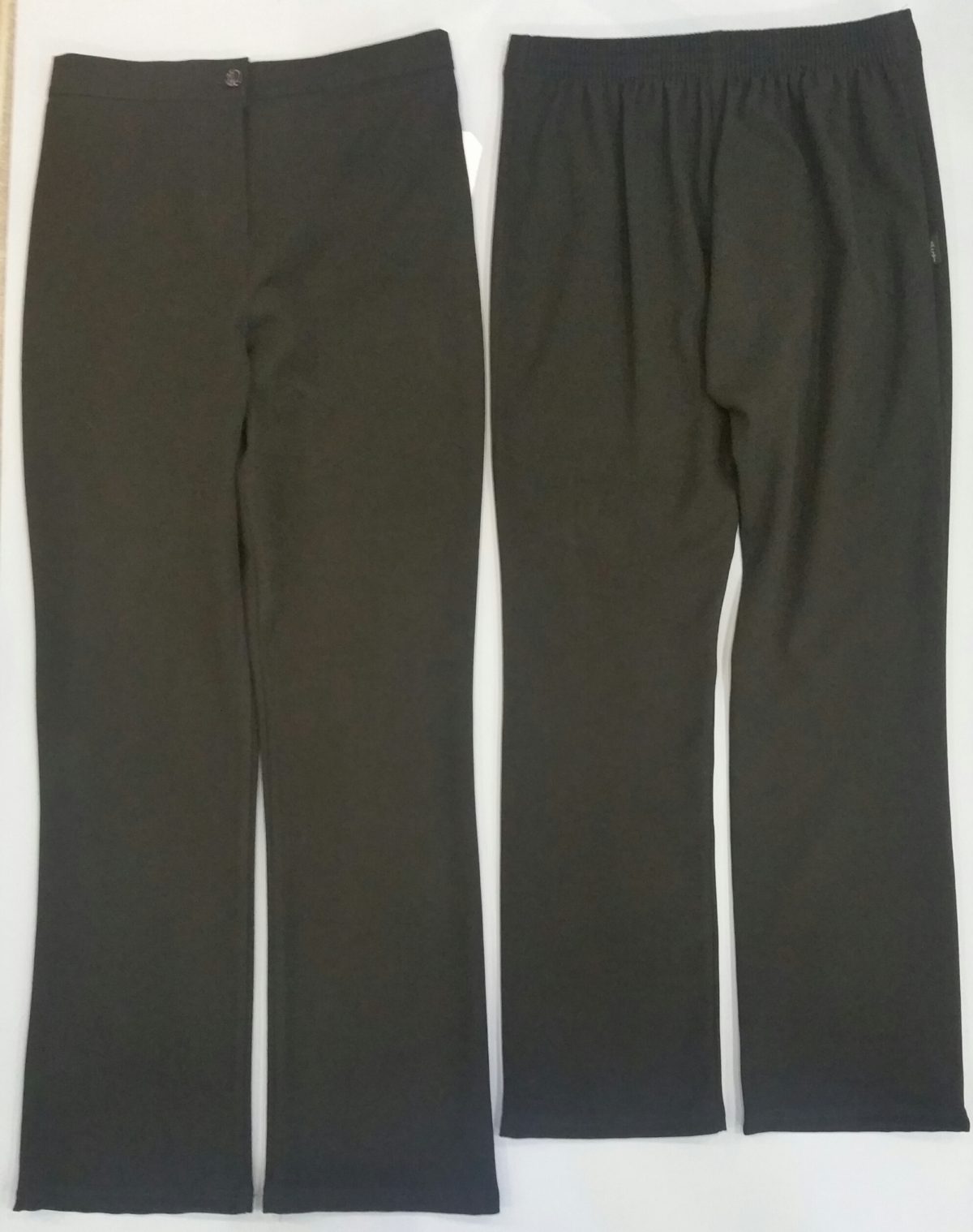 Girls/Ladies’ PLUS size, generous fit, black trousers